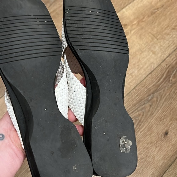 Salvatore Ferragamo White Basket Weave Wedge Sandals RTM - Picture 7 of 7